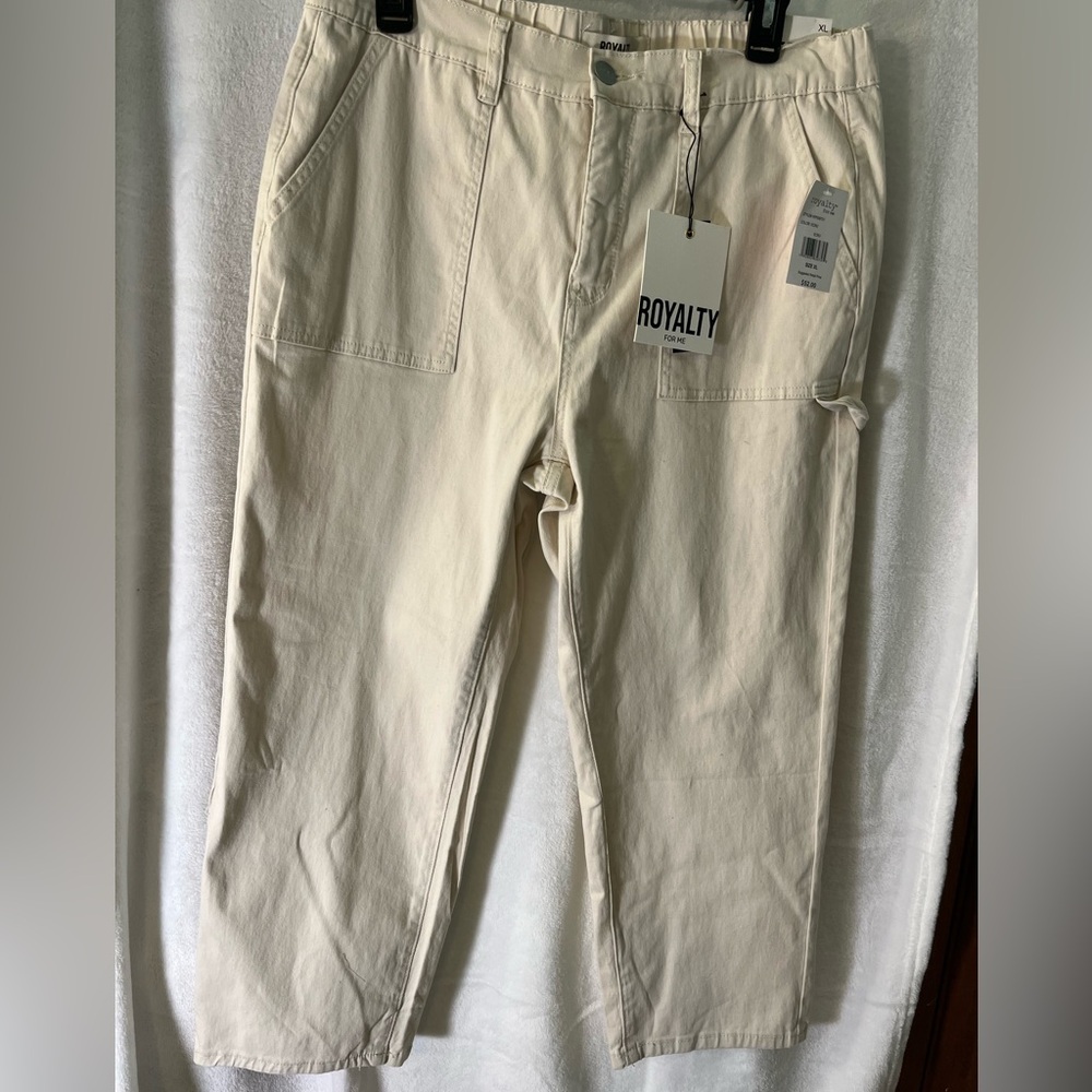Royalty For Me Women’s Ecru Ankle Pants